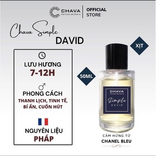 Nước hoa Pháp Chava David 50ml dành cho Nam (Best Seller)