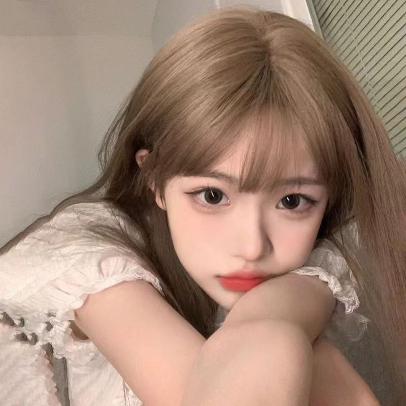 Tóc Giả Dài Thẳng Màu Trắng / Hồng Nhạt Phong Cách Lolita Hàn Quốc Cho Nam Nữ