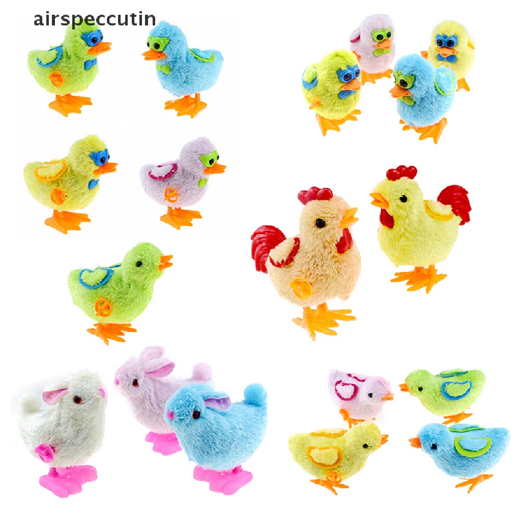 Airspeccutin Đồ Chơi Thỏ Nhồi Bông Biết Nhảy Sử Dụng Dây Cót Đáng Yêu Cho Trẻ Sơ Sinh