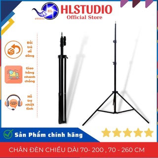 Chân đèn hl studio, chiều dài 70- 200 , 70 - 260 cm , gắn chân vịt flash, gá dù tripod, thiết kế chắc chắn.