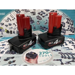 Pin Milwaukee M12 Li-ion nhận sạc zin, đóng cell samsung. Pin đóng