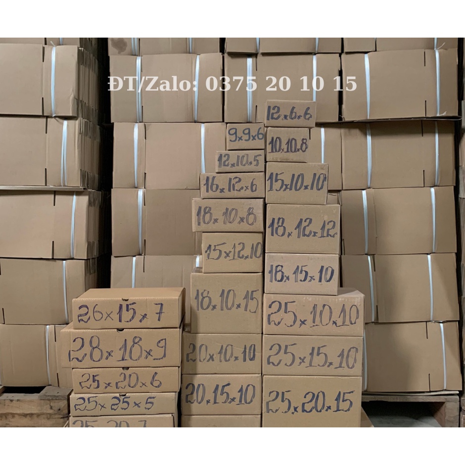 Hộp Giấy Carton Kích Thước 16Cmx6Cmx6Cm - Hộp Sóng C Dày, Cứng