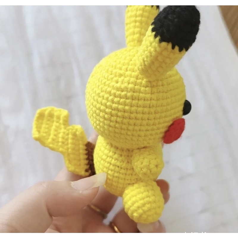Móc Khoá Pikachu Nhồi Bông móc Bằng Len Làm Quà Tặng - Thú Bông Len Handmade Đan Móc Thủ Công Bằng Tay