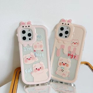 Ốp Điện Thoại Họa Tiết Ba Chú Heo Hồng 3D Cho Samsung M11 Galaxy A11 A12 A51 A23 A02S A13 A31 A21S A53 A71 A33 A04