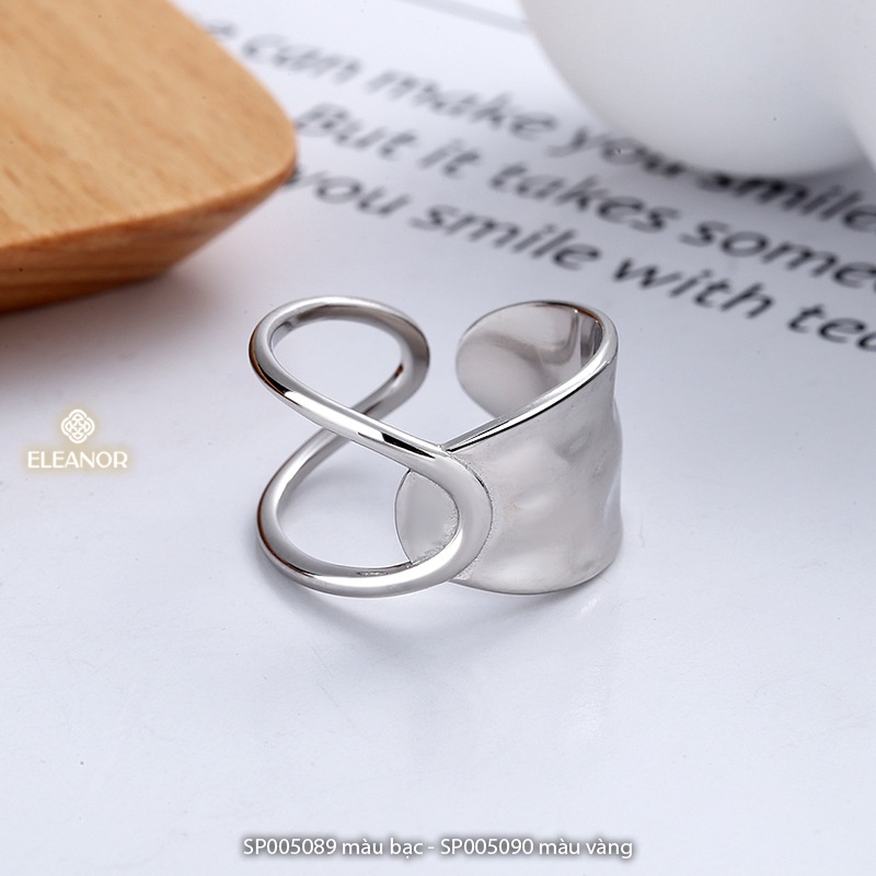 Nhẫn nữ hở Eleanor Accessories phong cách basic phụ kiện trang sức thanh lịch 5089