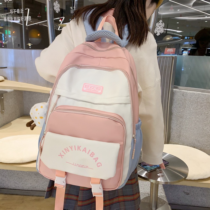 School Backpack Prettyzys 2023 Large capacity 15.6 inch For Teenage Girl