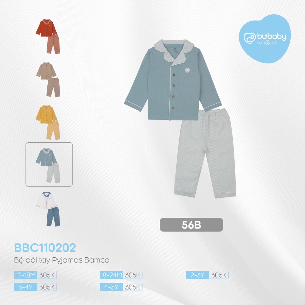 Bu baby - Bộ dài tay Pyjamas Bamco BBC110202