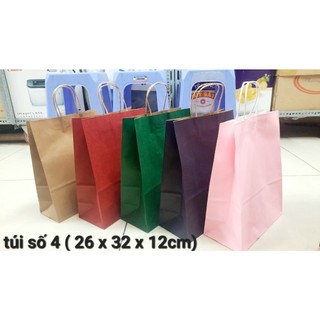 25 Túi giấy có quai số 4 (26 X 12 X 33)