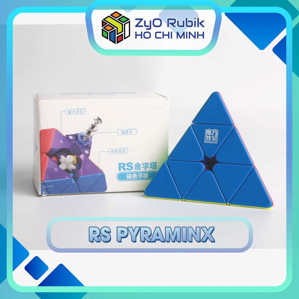 [Pyraminx] Rubik RS Pyraminx Stickerless phiên bản Maglev/Magnetic - Đồ chơi phát triển trí tuệ - Zyo Rubik Hồ Chí Minh