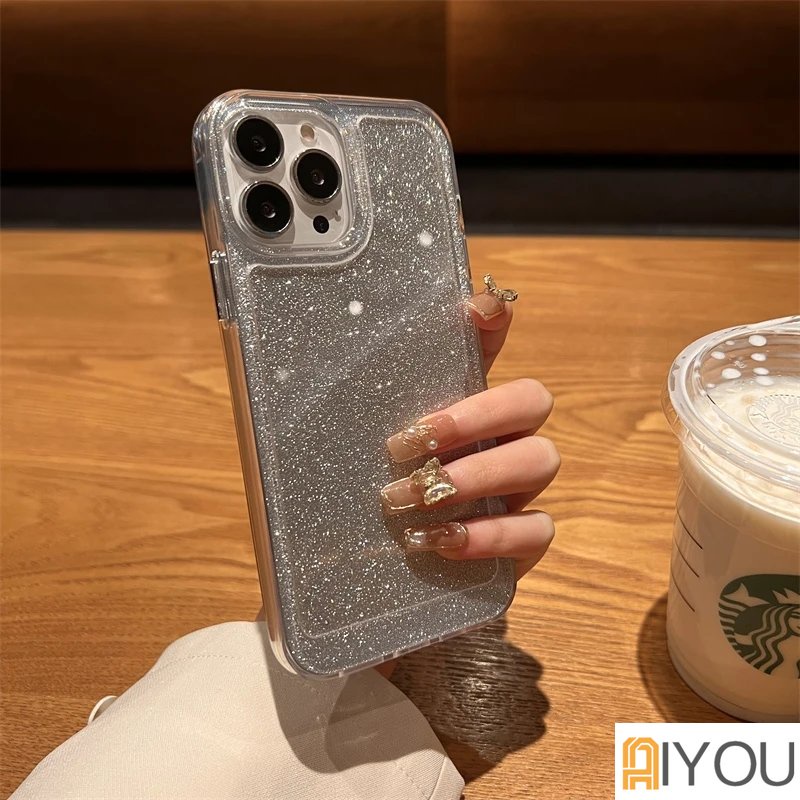 Ốp Điện Thoại TPU + acrylic Chống Rơi Họa Tiết Vũ Trụ Lấp Lánh Cho Iphone 14 Pro Max 13 12 11 Pro Max Xs Max Xr 8 7Plus