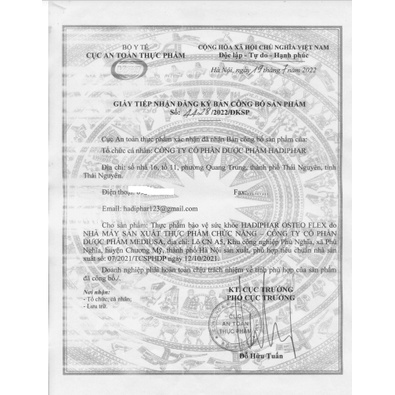 Viên uống giảm đau xương khớp Glucosamin Osteo Flex - hộp 60 viên - kết hợp thảo dược và collagen -  hiệu quả nhanh