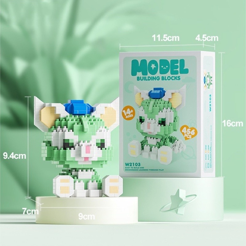 Mô hình lắp ráp hoạt hình cho bé