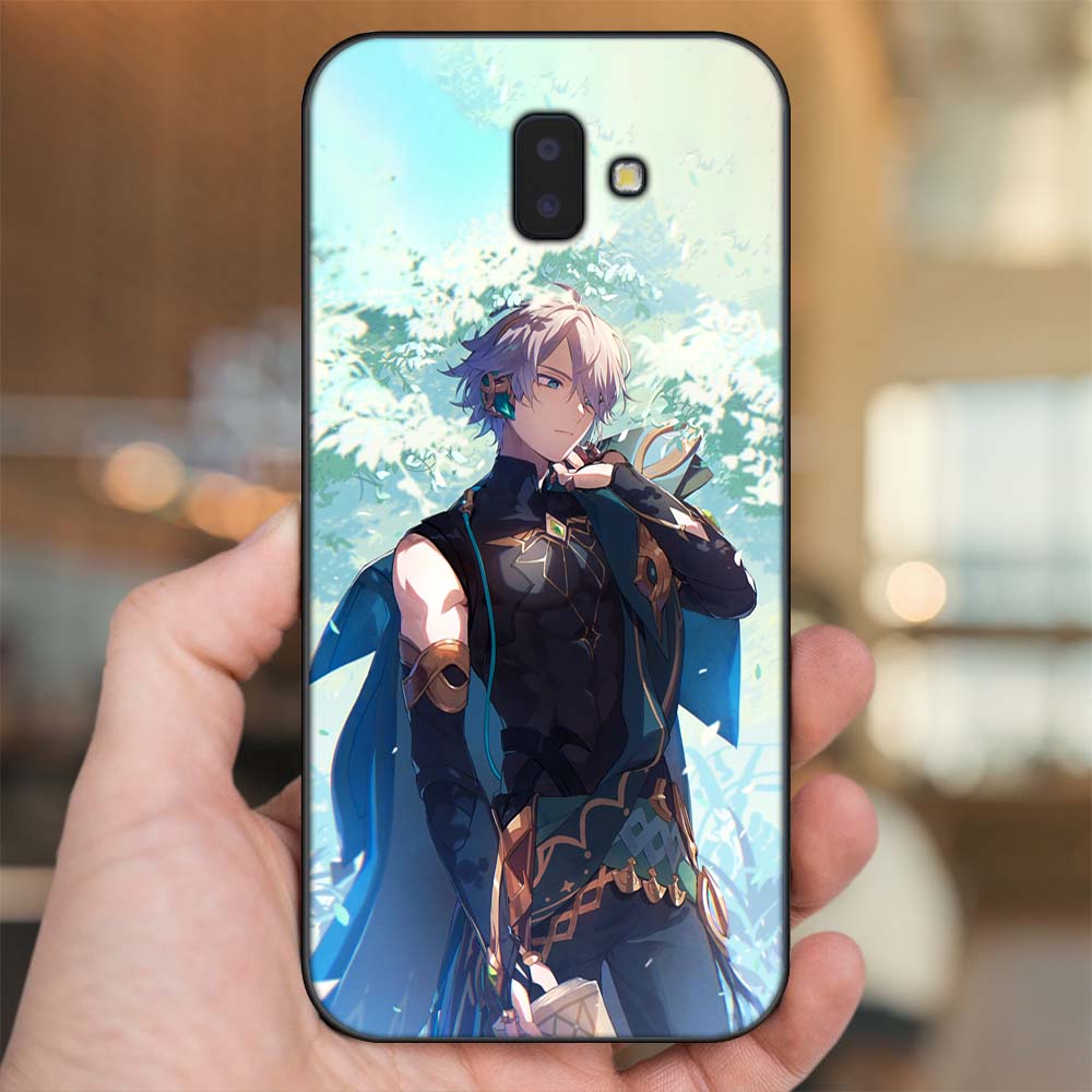 Ốp lưng Samsung J6 Plus viền đen in hình Alhaitham Genshin Impact