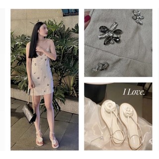 Đầm nude hàng TQ đính đá