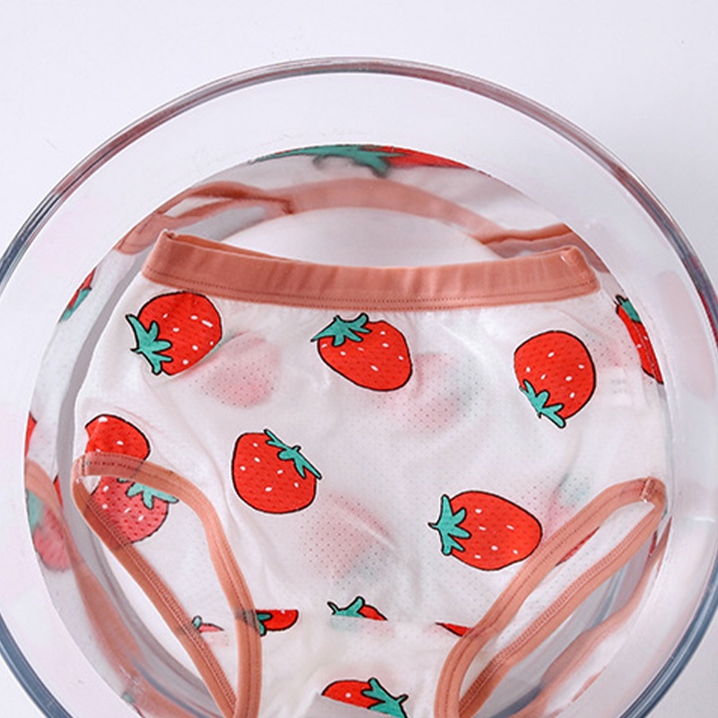 Bộ 3 Quần Lót Cotton In Họa Tiết Hoạt Hình Cho Bé Gái