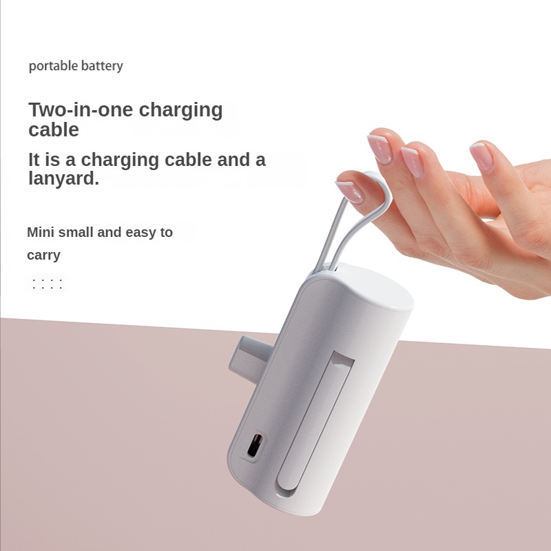 Sạc Dự Phòng Không Dây Mini Có Đèn LED