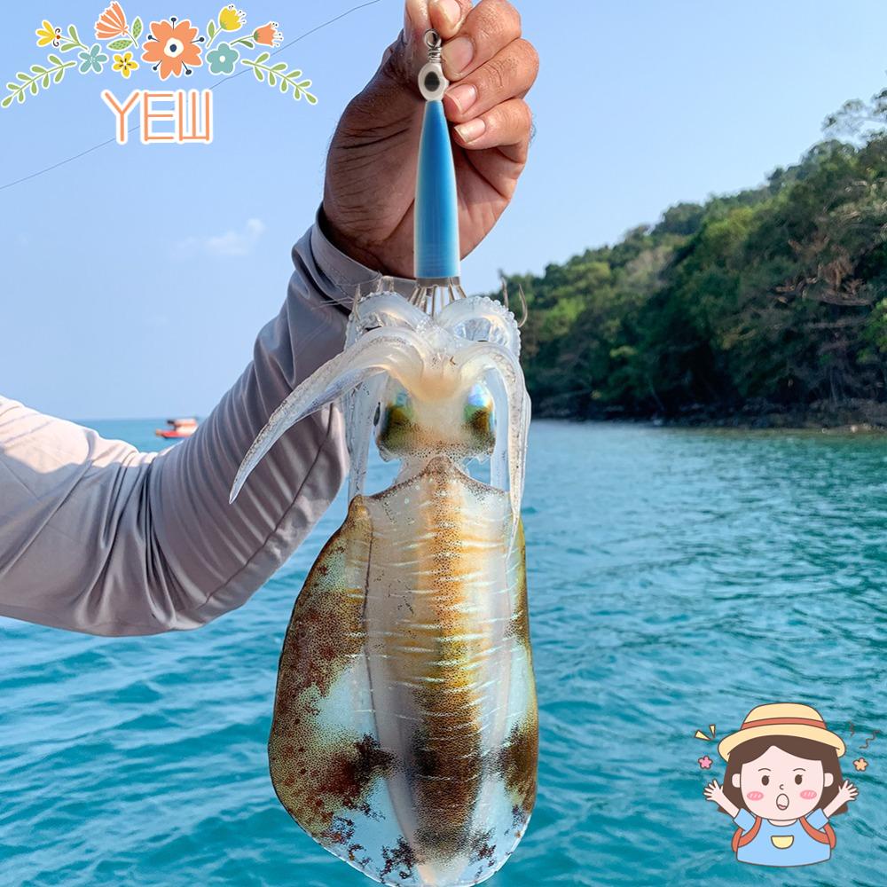 Set 2 Mồi Câu Cá Giả Hình Tôm Dạ Quang Có Mắt Mực Phong Cách Mới