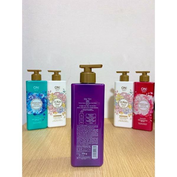 Sữa tắm hương nước hoa dưỡng ẩm On The Body Perfume 500ML - 4 mùi hương