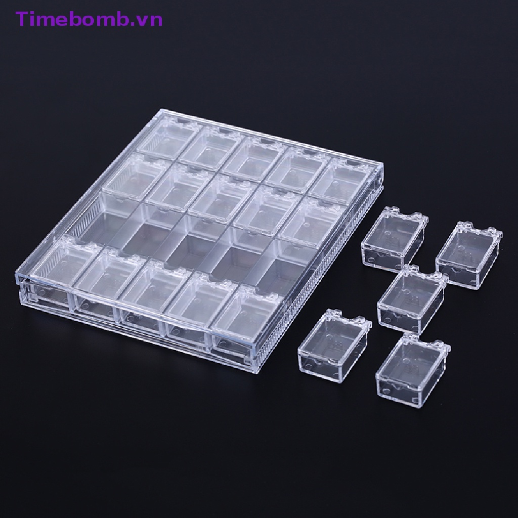 # Túi Xách Nữ Thời Trang # Hộp Nhựa Trong Suốt 20 Ngăn Đựng Phụ Kiện Trang Trí Móng Tay