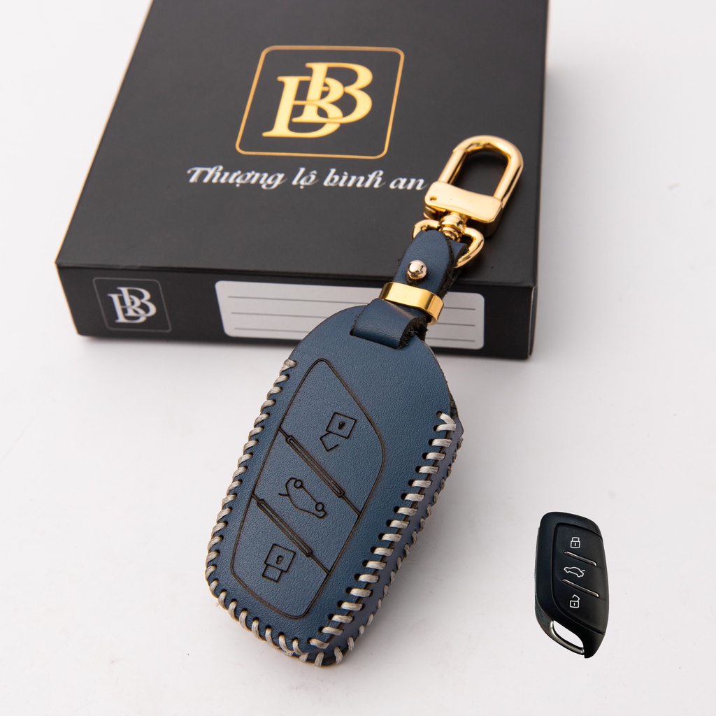 Bao da chìa khoá ô tô Mg5 Mg zs da thật bảo vệ khoá xe tránh trầy xước bảo hành hàng chính hãng bb