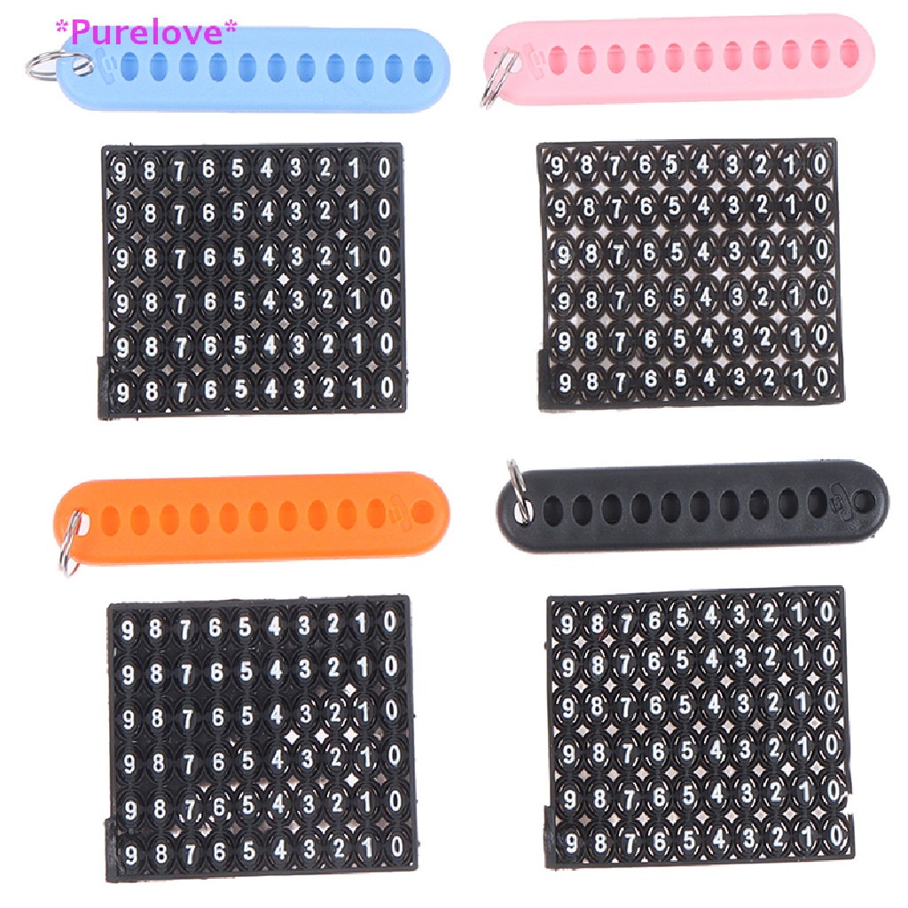 Set 5 Móc Khóa Kèm Số Điện Thoại Tiện Lợi Mới