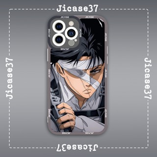 Ốp lưng iphone samsung xiaomi oppo cạnh vuông Jicase JMcase Levi Ackerman Final Season Anime Manga Nhật Bản