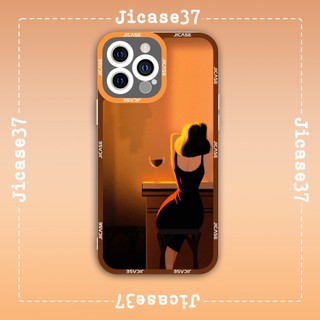 Ốp lưng iphone samsung xiaomi oppo cạnh vuông Jicase JMcase Maria Nhân vật nữ hoạt hình cartoon