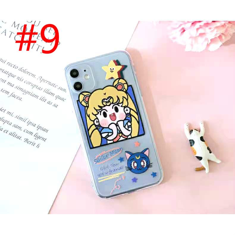 Compatible For Samsung Galaxy M14 A24 A34 A54 A14 A12 A02S A03S A03 A02 A22 M54 M12 M02 M22 M32 M23 M33 M51 M31 M21 M30S S20 FE Note 9 20 Note 10 Plus Lite Sakura and Pretty Girl Transparent Case