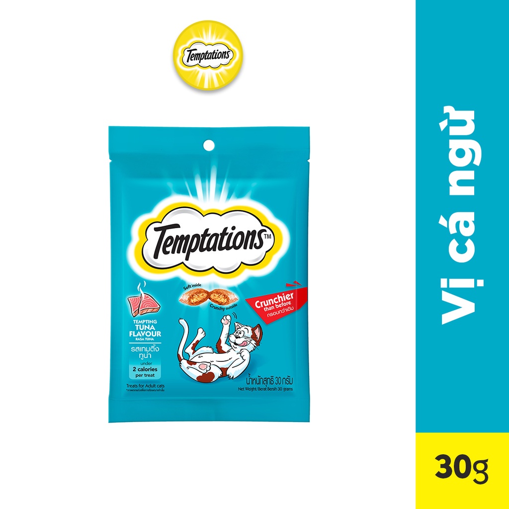 [Quà tặng không bán] Bánh thưởng cho mèo Temptations vị cá ngừ 30g