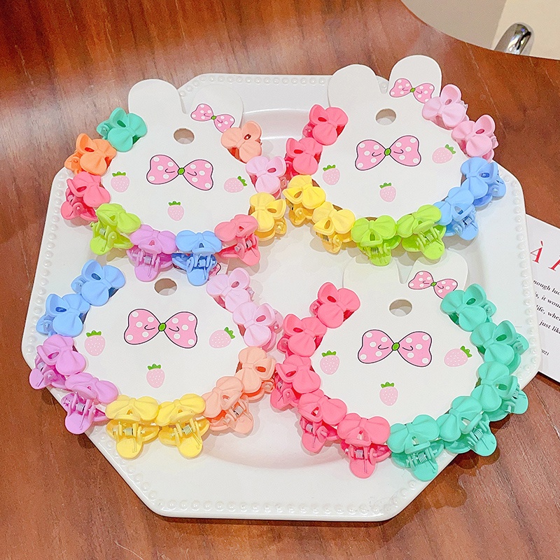 Set 10 Kẹp Tóc Nhỏ Nhiều Màu Sắc Dễ Thương Cho Bé Gái