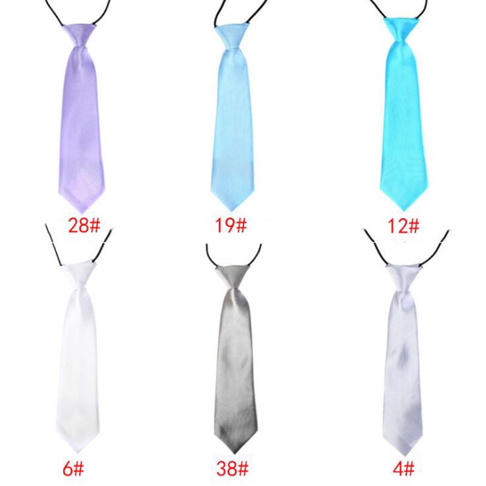 Cà Vạt Nơ Đồng Phục Học Sinh Màu Trơn Co Giãn