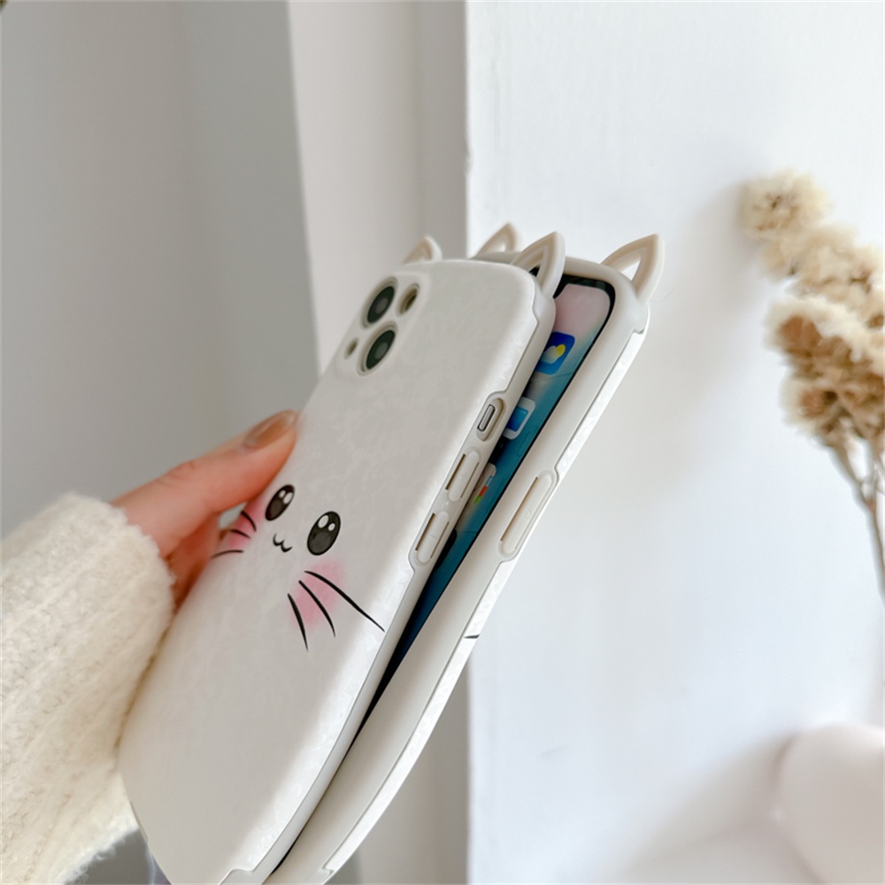 Ốp Điện Thoại tpu Mềm Hình Mèo 3d Cho iphone 15 14 13 12 11 pro max 12pro 13pro 14pro 14plus 15pro 14promax 15promax x xs max xr 7 8 plus