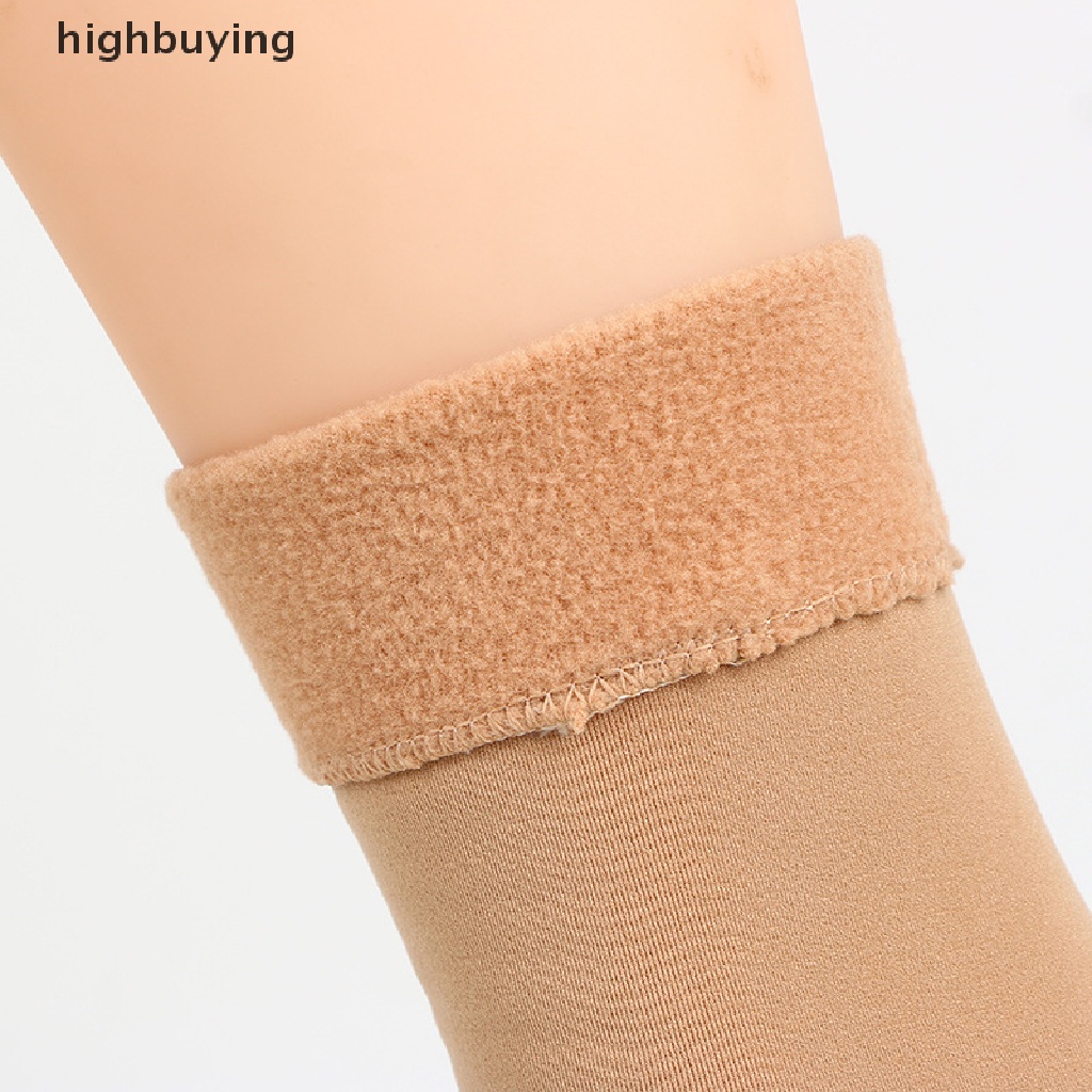 1 Cặp Vớ Len Cashmere Mềm Giữ Ấm Mùa Đông Màu Trơn Dành Cho Nữ