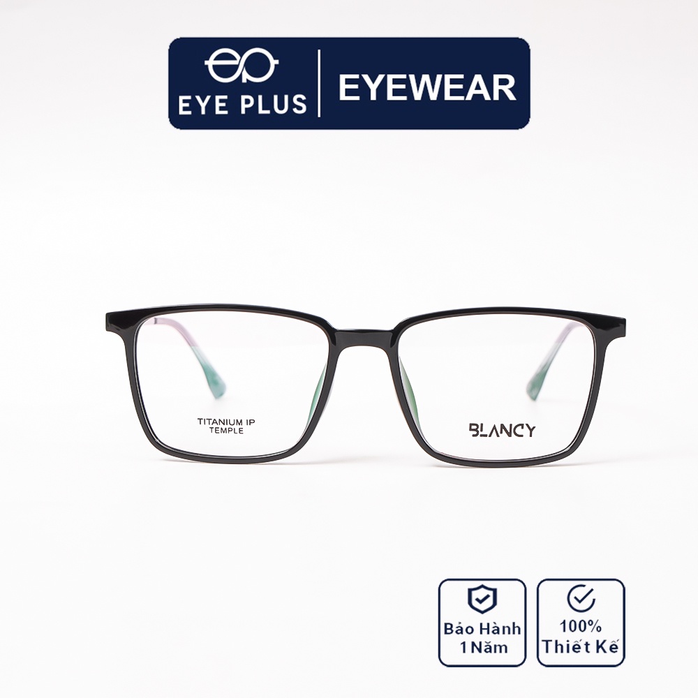 Gọng kính cận nam nữ Eye Plus mã Blancy 1376 kiểu dáng vuông nam tính thời trang