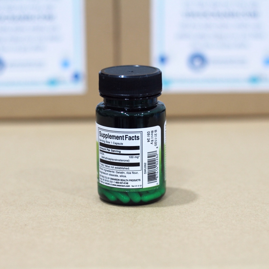 SWANSON DHEA, 30 viên - 60 viên - 120 viên, Hỗ trợ cân bằng hormone cho người lớn