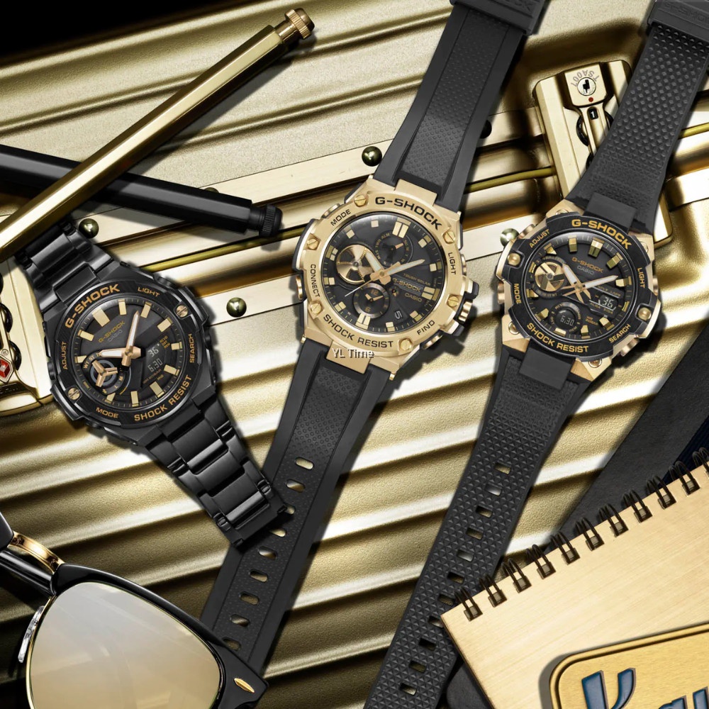 Đồng Hồ Casio Nam Dây Thép Không Ghỉ GSHOCK GST-B500BD-1A9DR Chính Hãng