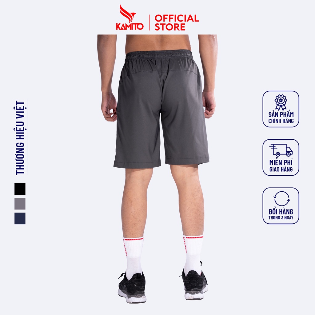 Quần Short Thể Thao Nam RUSO Thương Hiệu Việt Nam KAMITO Chất Liệu Polyester Cao Cấp Co Giãn Tốt,Tự Tin Vận Động