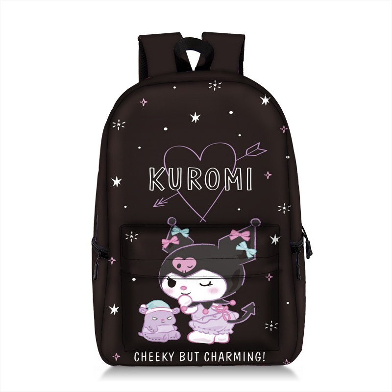 Balo Cỡ Lớn In Họa Tiết Sanrio Kuromi Thoáng Khí Thời Trang Cho Nam Và Nữ 1