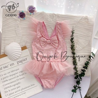 Quần áo trẻ em  Quỳnh Boutique Bơi nơ ren cho bé