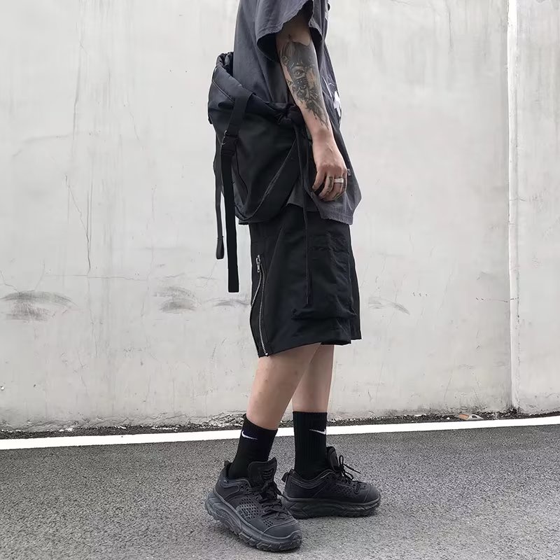 Quần Short Thể Thao Dáng Rộng Màu Tối Thời Trang Mùa Hè Hàng Mới 2023