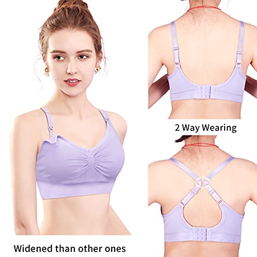 Áo Ngực Không Gọng Không Đường May Có Thể Tháo Rời Cho Mẹ Bầu Chăm Sóc Bé