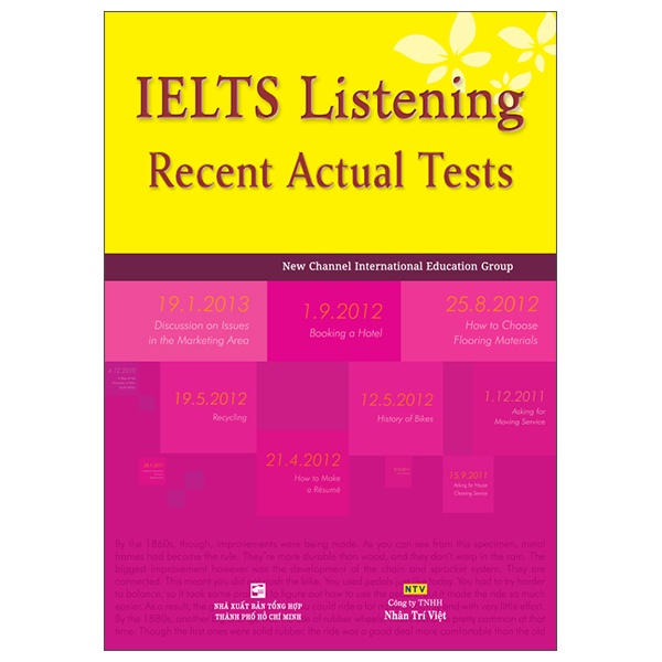 Sách Ielts Listening Recent Actual Test