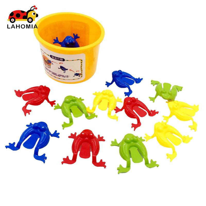 LAHOMIA Set đồ chơi ếch nhảy 12 món và 1 xô vui nhộn dành cho trẻ em
