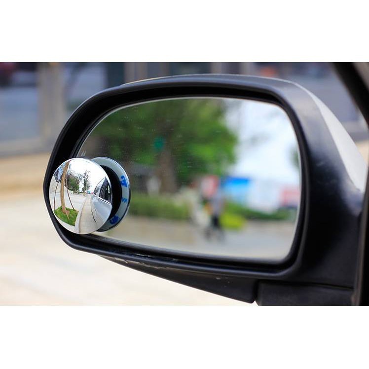 Bộ 2 gương cầu lồi gắn kính chiếu hậu xóa điểm mù cho xe hơi ô tô