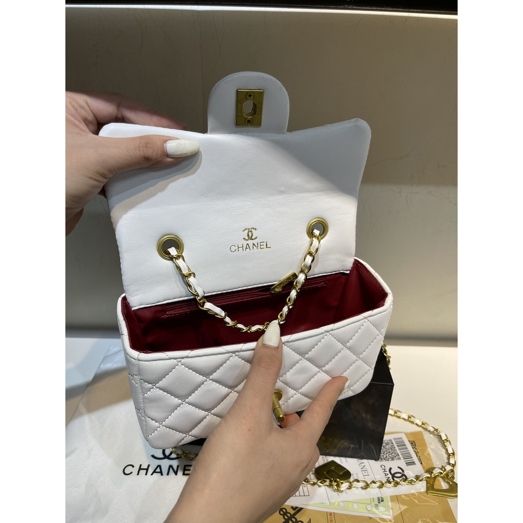 Túi Xách Channel dây tim Full box Túi Xách Thời Trang Nữ hàng Quảng Châu