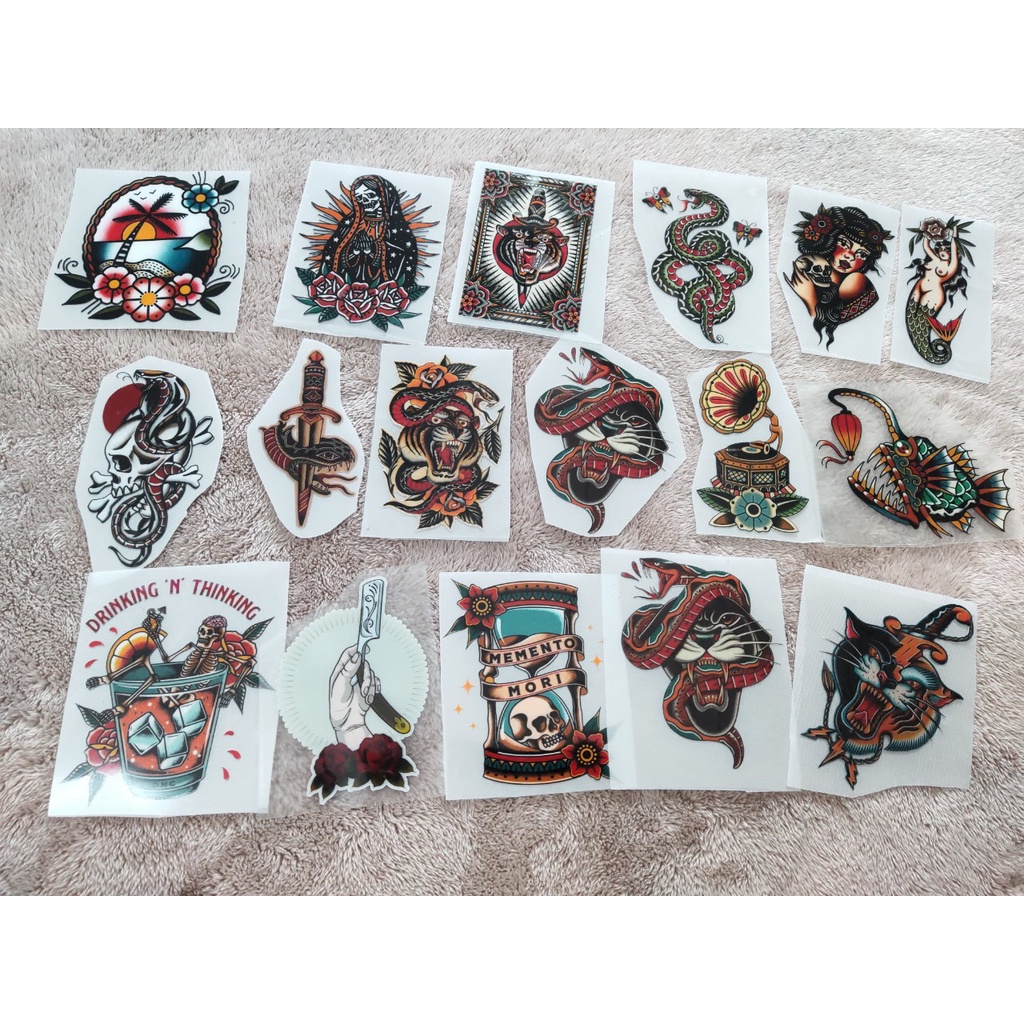 Hình ủi, hình dán nhiệt - Tattoo 2 (nhiều mẫu)