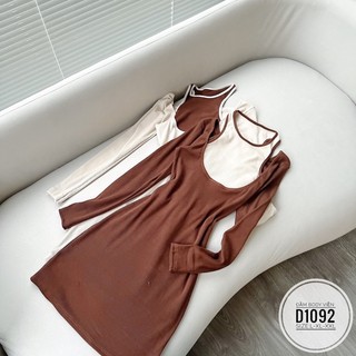BIGSIZE Đầm body viền phối D1092