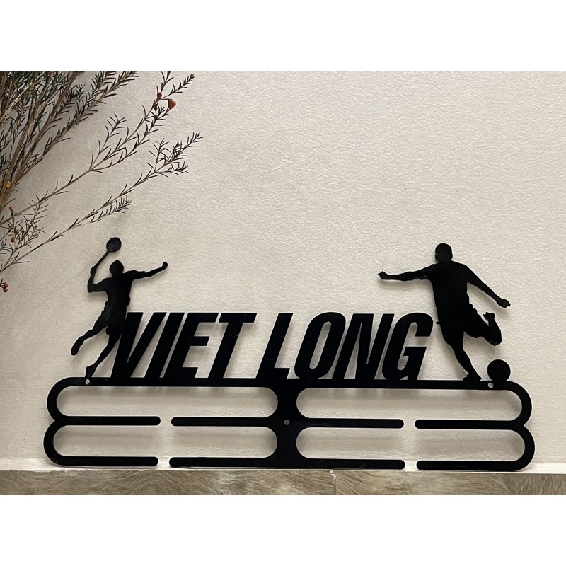 Giá Treo Huy Chương, Decor tường- Cá Nhân Hoá 25cmx55cm Tặng kèm vít, nở đinh