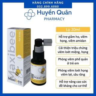 Xịt họng keo ong Maxibee Kids Giảm ho giảm khò khè giảm đau họng tăng miễn dịch cho bé 