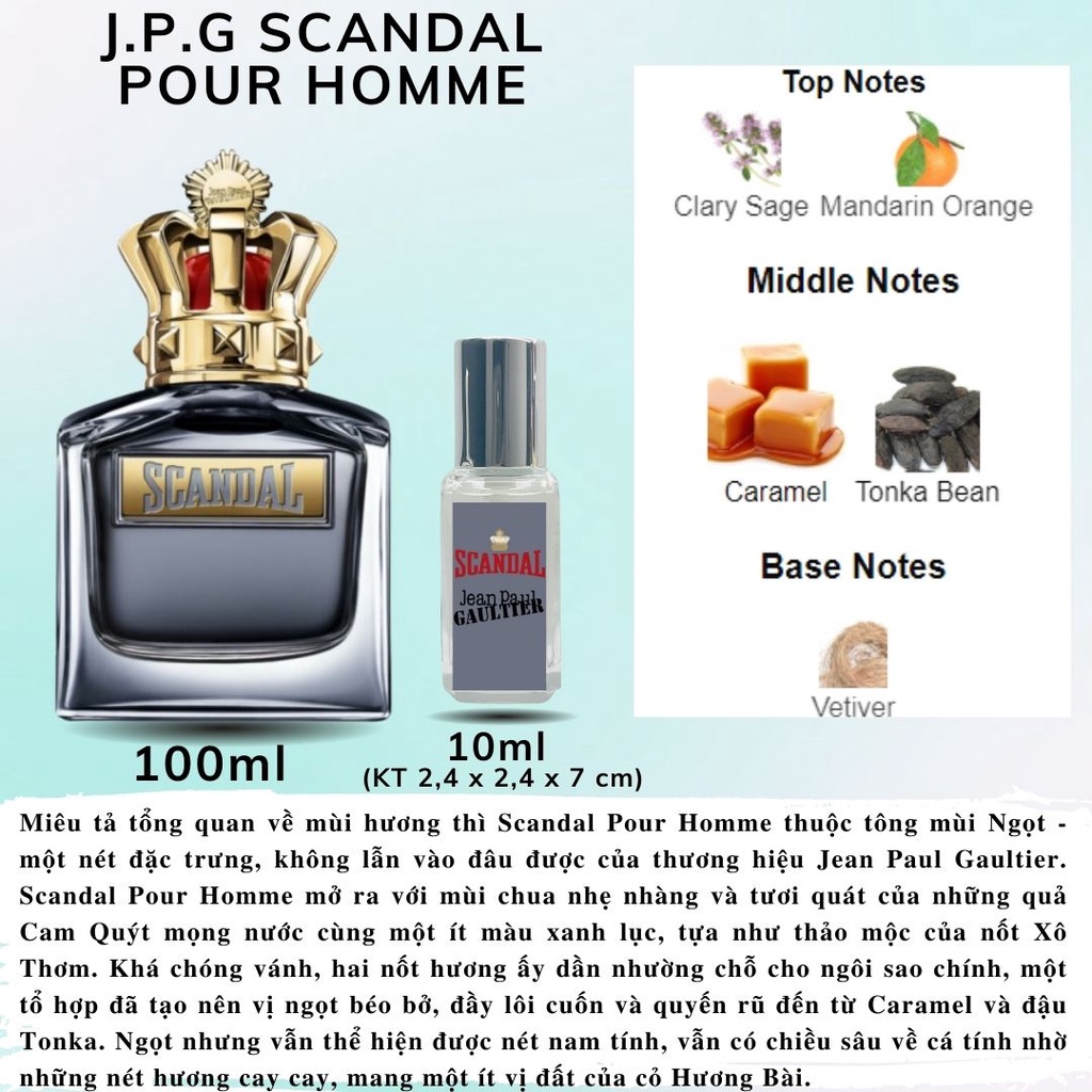 Nước hoa Nam Jean Paul Gaultier Scandal Pour Homme